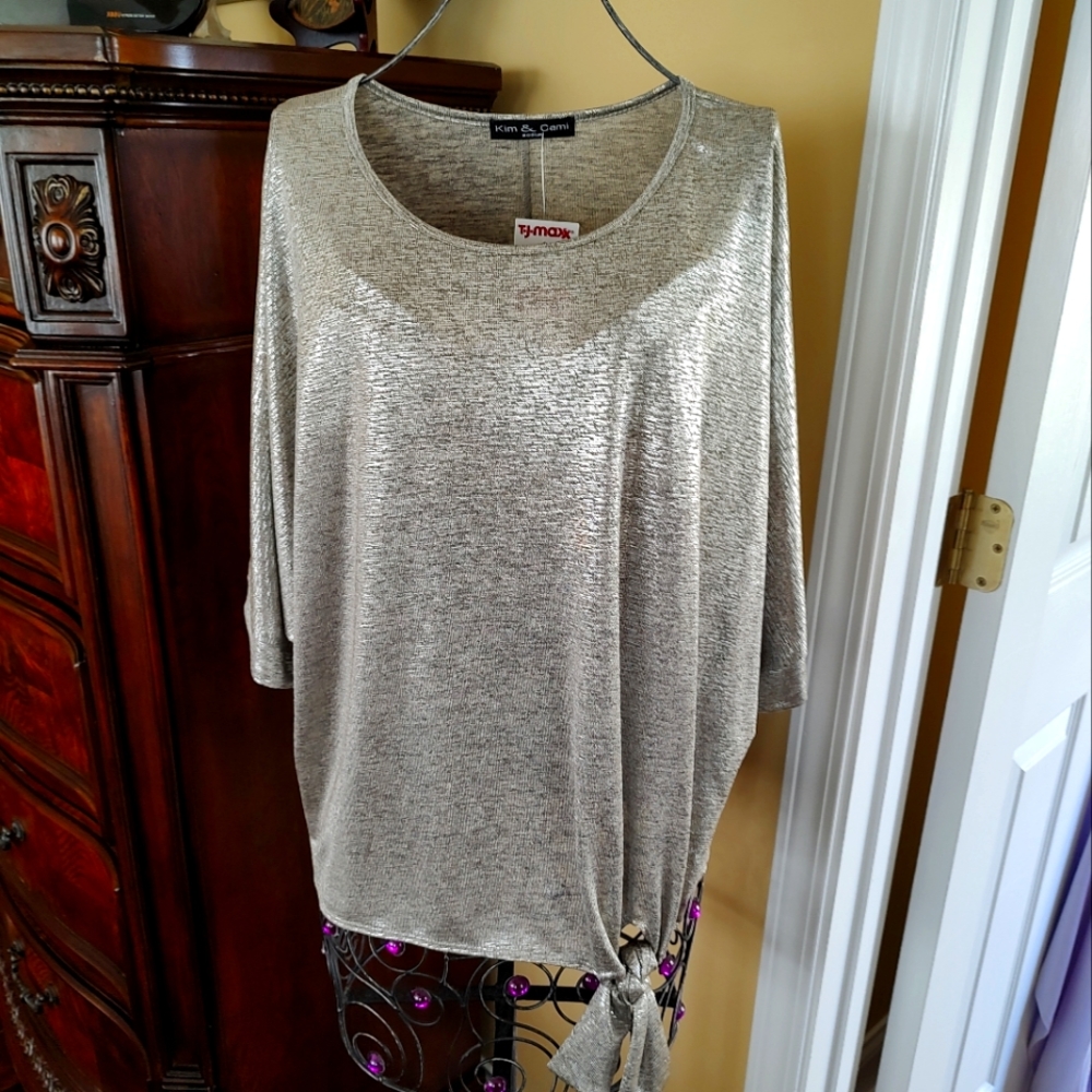 Silver Kim & Cami Side Tie Top